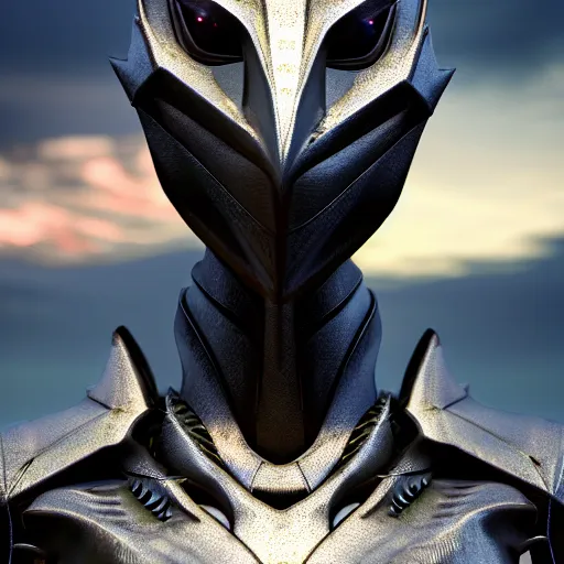 Prompt: close up bust shot, realistic detailed stunning beautiful armored anthropomorphic humanoid female robot dragon, looking to the side, sleek streamlined armor and design made of steel, sharp claws and sharp teeth, Slick LEDs, standing on two legs, on the beach during sunset, high quality, cinematic art, sunset lighting, artstation, deviantart, furaffinity