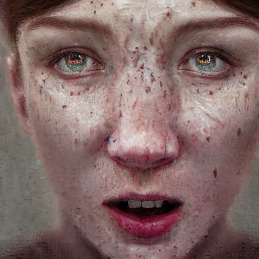 Image similar to cinematic minecraft, intricate, elegant, by alyssa monks, highly detailed, symmetrical facial expression of anger and rage, fine details, masterpiece, trending on artstation