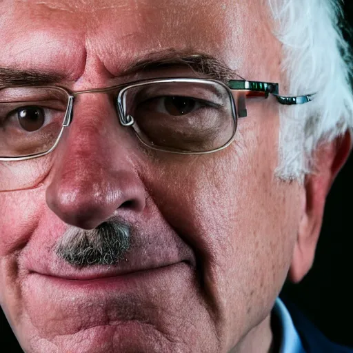 Image similar to portrait of Bernie Sanders as Waluigi, world press photo, photography, 4k, canon EOS C300, f1.8