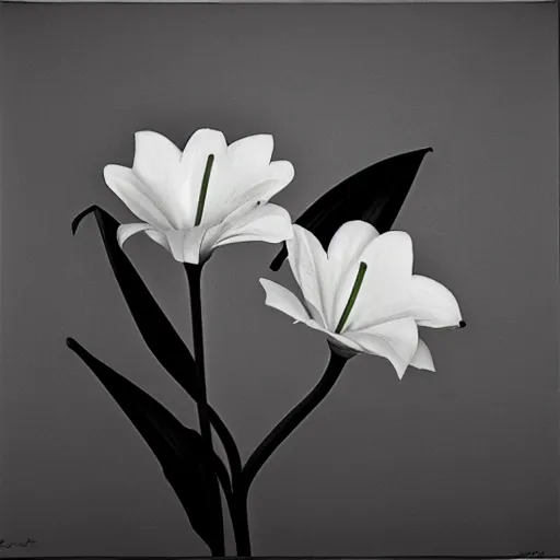 Image similar to robert mapplethorpe lilies