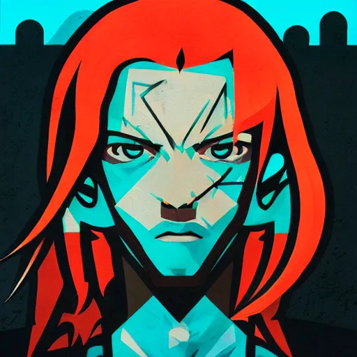 Prompt: Sephiroth Profile Picture by Sachin Teng, asymmetrical, Organic Painting , Matte Painting, geometric shapes, hard edges, graffiti, street art,:2 by Sachin Teng:4