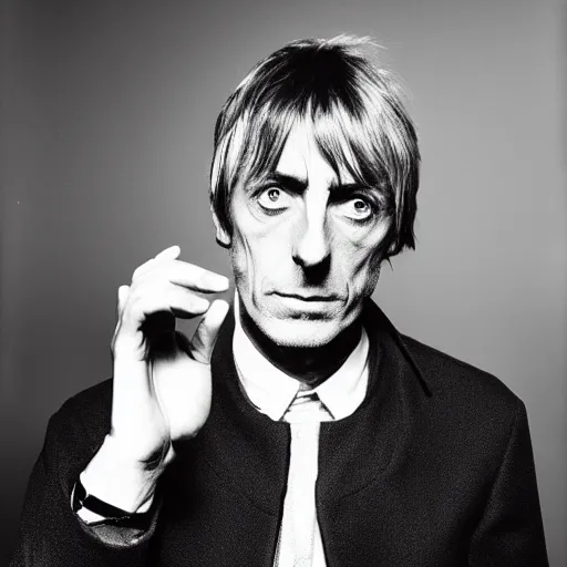 Image similar to paul weller as a cyborg