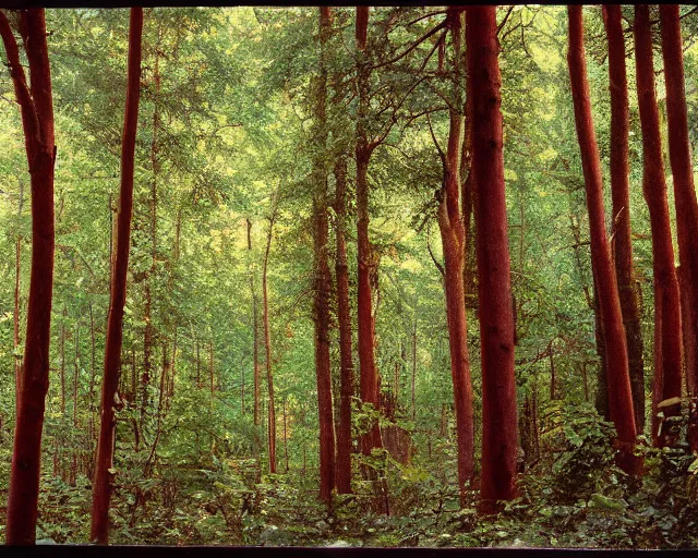 Prompt: kodachrome photo of forest