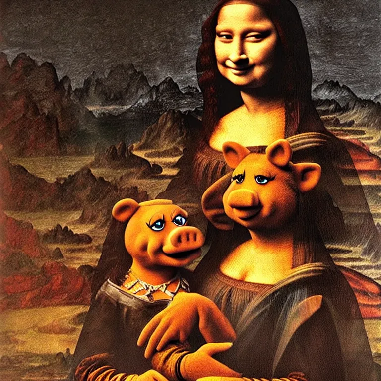 Animated Mona Lisa painted by Leonardo , Stock Video