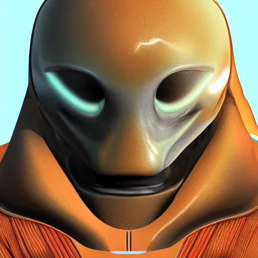 Prompt: profile picture of a martian alien, highly detailed, photorealistic. Mars as background