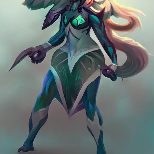 Image similar to storm spirit from dota 2, concept art, in the style of Artgerm, intricate details, beautiful