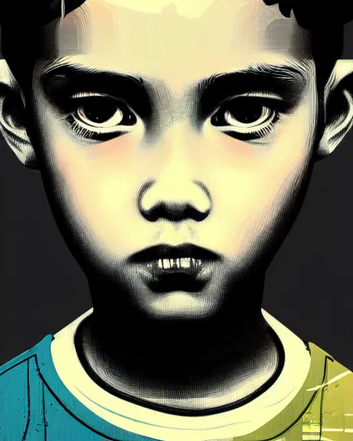 digital art of dreaming boy, illustration, highly, Stable Diffusion