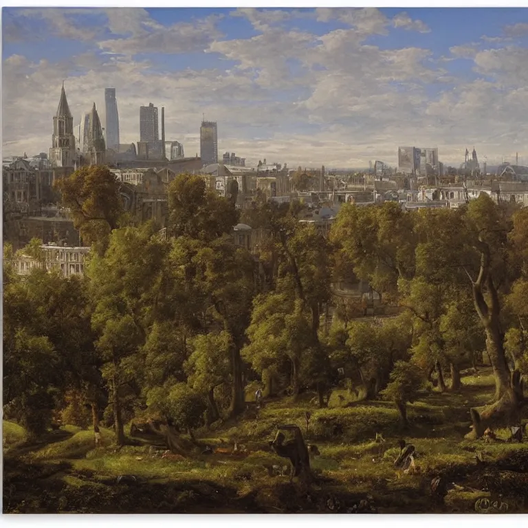 Image similar to city of dublin by ivan shishkin