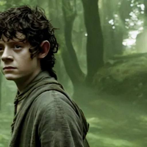 Image similar to harry styles as frodo in lord of the rings