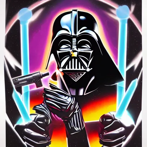 Prompt: Tristan Eaton, darth vader