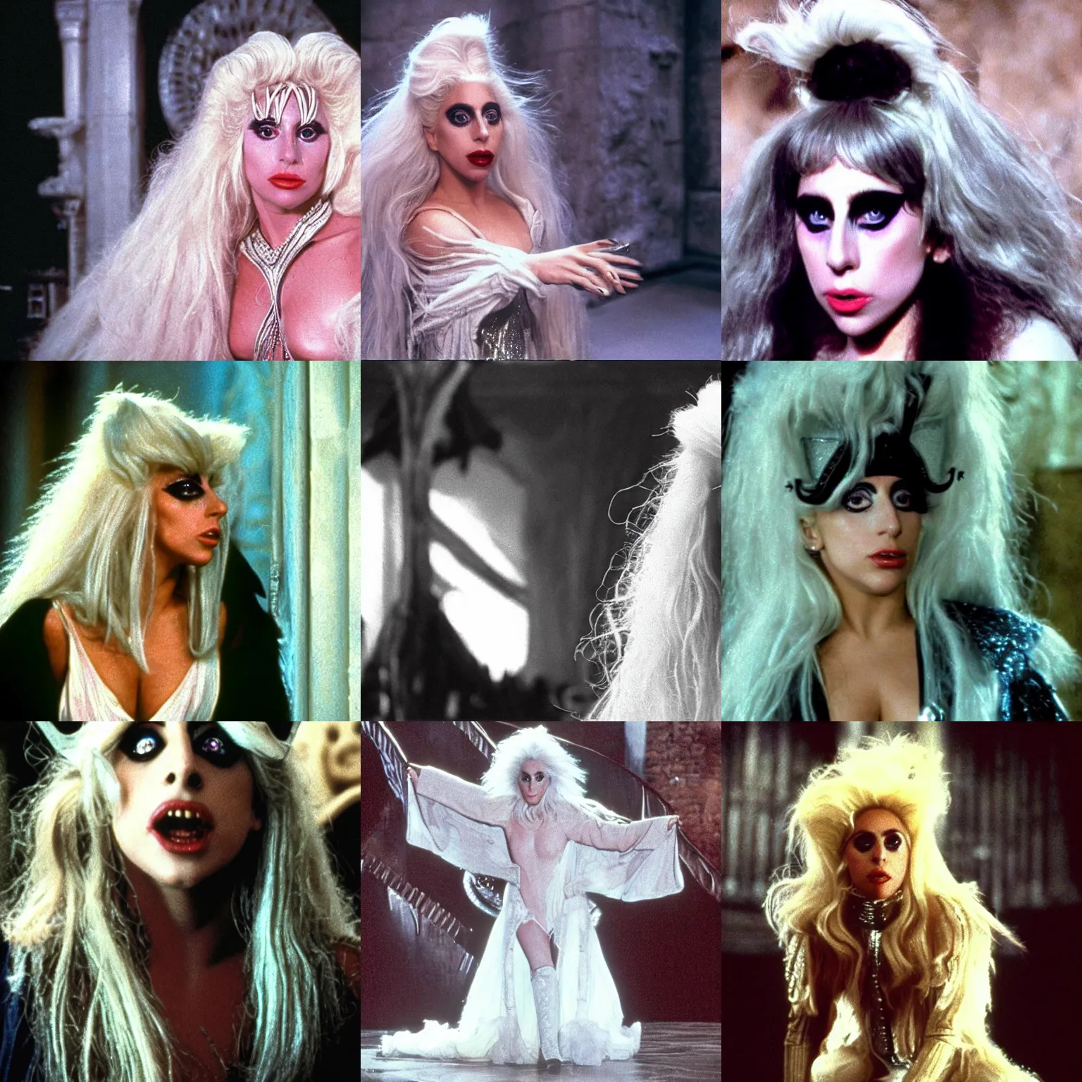 Prompt: Lady Gaga in Labyrinth (1986)