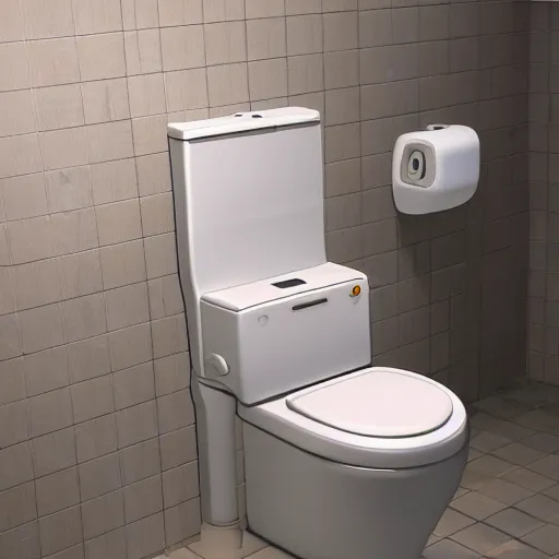 Prompt: a 4 k photorealistic photo of a nintendo toilet
