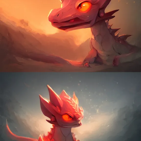 Image similar to an image of a cute baby dragon, eyes glinting red as it looks at the camera, mid - shot, middle shot, by sylvain sarrailh, rossdraws, ambient light, concept art, ultra detailed, fantasy artwork, 8 k, volumetric lighting, trending on artstation, award winning, very beautiful.