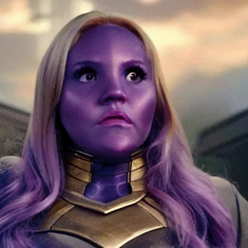 Prompt: amanda bynes as thanos