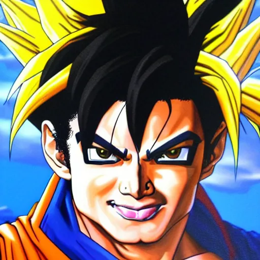 AI Art: Goku Super Sayajin by @Richard Michaels