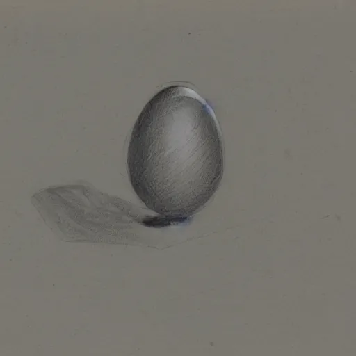 Image similar to the first sketch of a chicken egg