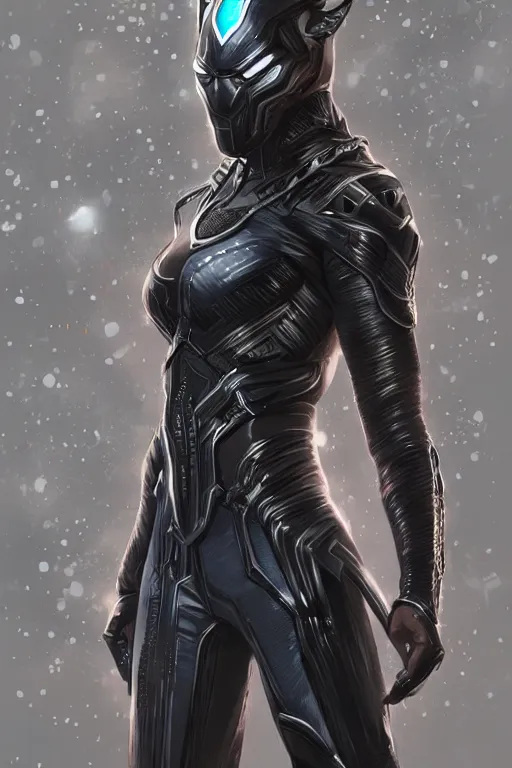 Image similar to art by artgerm, sharp focus, ultra realistic illustration, wakandan warrior in a cyberpunk style armor, sci fi background hacknaut cyberpunk, sci - fi, fantasy, intricate, elegant, highly detailed, digital painting, artstation, concept art, smooth, sharp focus, illustration.