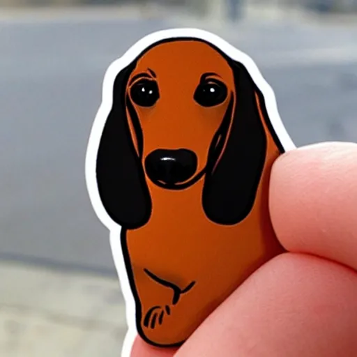 Image similar to cute dachshund sticker