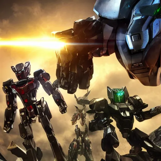 Image similar to DALL·E 2 versus Midjourney versus Stable Diffusion as three giant robots