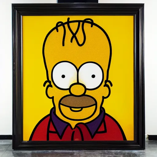 Prompt: portrait photo of homer simpson, color, studio lighting