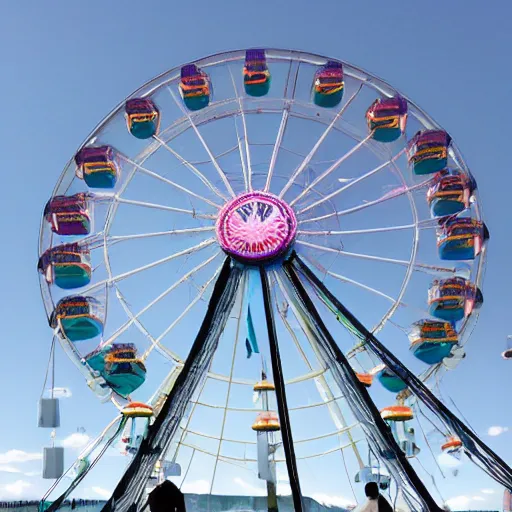 Image similar to jellyfish ferris wheel, cfg = 1 0