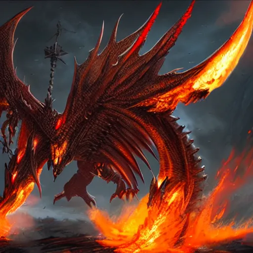 Prompt: 8 k deathwing dragon