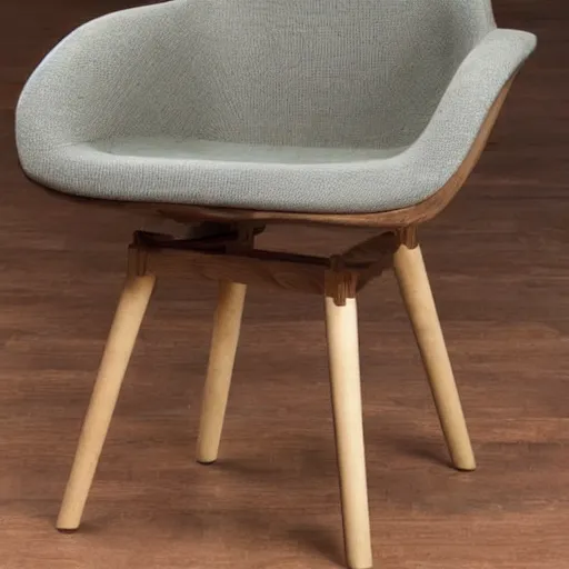 Image similar to A chair made by a drunk caveman, stone chair