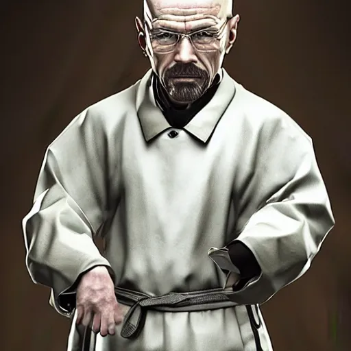 Image similar to photo of walter white as kiryu kazuma, photography, photorealism, realism, realistic