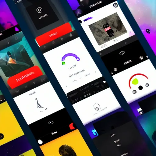 Prompt: Music Streaming Service Mobile App UI UX