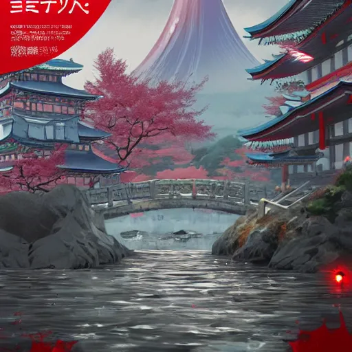 Image similar to Japan, artstation