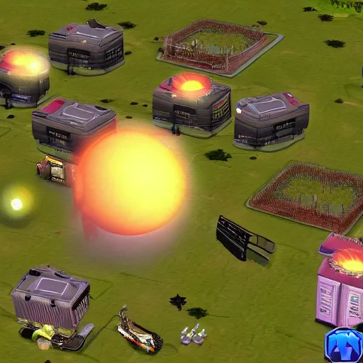 Image similar to alien invasion in the sims 2