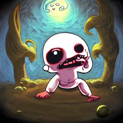 Prompt: binding of isaac creature