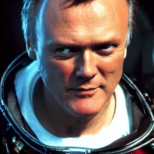 Image similar to Anthony Head as Cyberpunk Uther