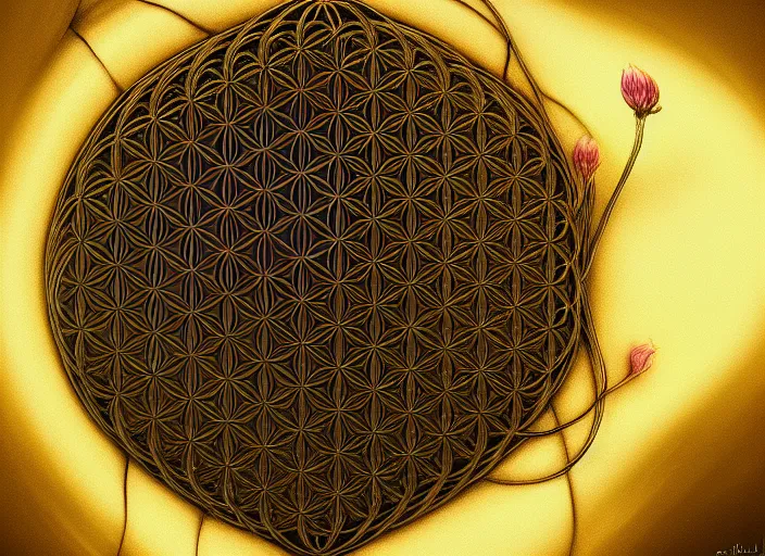 Prompt: flower of life, beautifully, fantasy, dramatic, intricate, elegant, highly detailed, digital painting, artstation, concept art, smooth, sharp focus, illustration, art by Gustave Dore, octane render