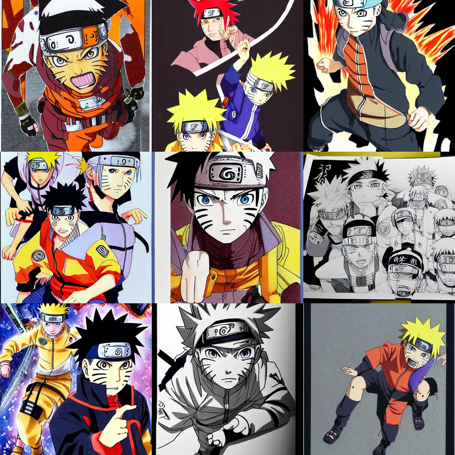 Naruto Collage Art 