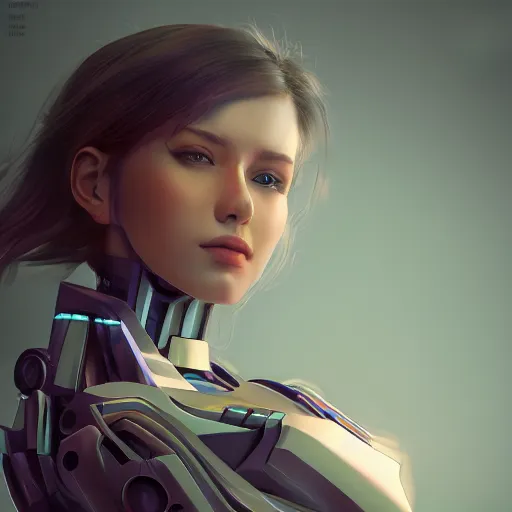 Image similar to heroine, beautiful, female mecha, ultra detailed, digital art, 8 k, hd, character, realistic, portrait, 3 d, hyperrealistic