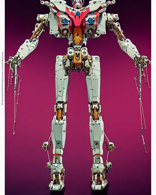 Image similar to full profile of evangelion mecha, eva unit 0 1 as vitruvian man by james jean and moebius, biomechanical, ultra wide angle, full body, no crop, golden ratio, ultra details, in the style of shusei nagaoka