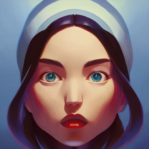 Image similar to face icon stylized minimalist megan man x, loftis, cory behance hd by jesper ejsing, by rhads, makoto shinkai and lois van baarle, ilya kuvshinov, rossdraws global illumination