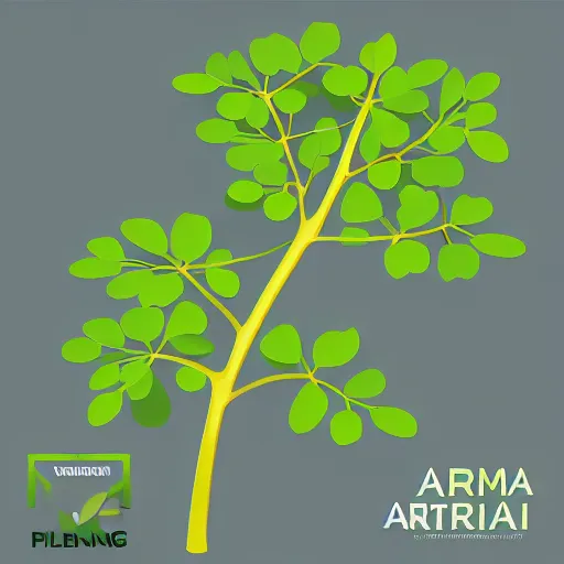 Image similar to simple vector art moringa oleifera trending on artstation