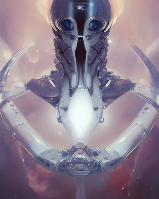 Image similar to Full shot of a venus squid monster astronaut defined facial features, intricate abstract. cyberpunk, symmetrical facial features. By Ruan Jia and Artgerm and Range Murata and WLOP and Ross Tran and William-Adolphe Bouguereau and Beeple. Key Art. Fantasy Illustration. award winning, Artstation, intricate details, realistic, Hyperdetailed, 8k resolution.