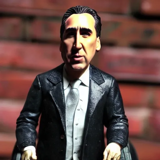 Image similar to nick cage bobblehead