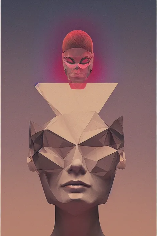 Image similar to woman wearing oculus and digital glitch head edward hopper and james gilleard, zdzislaw beksisnski, higly detailed