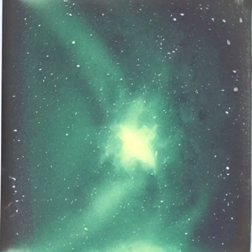 Image similar to expired polaroid ketchup expressing foam nebula exploded astrophotography