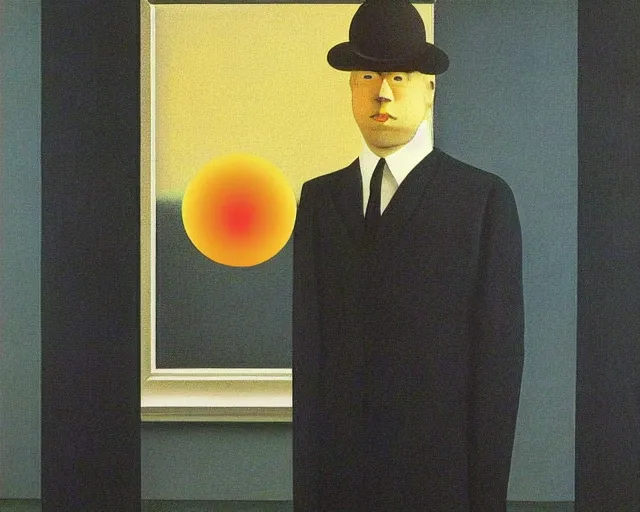 Prompt: roland 808 by Rene Magritte