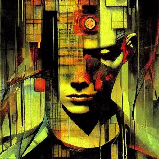 Image similar to cyberpunk by dave mckean