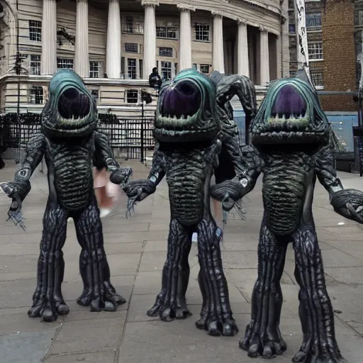 Image similar to aliens invade london