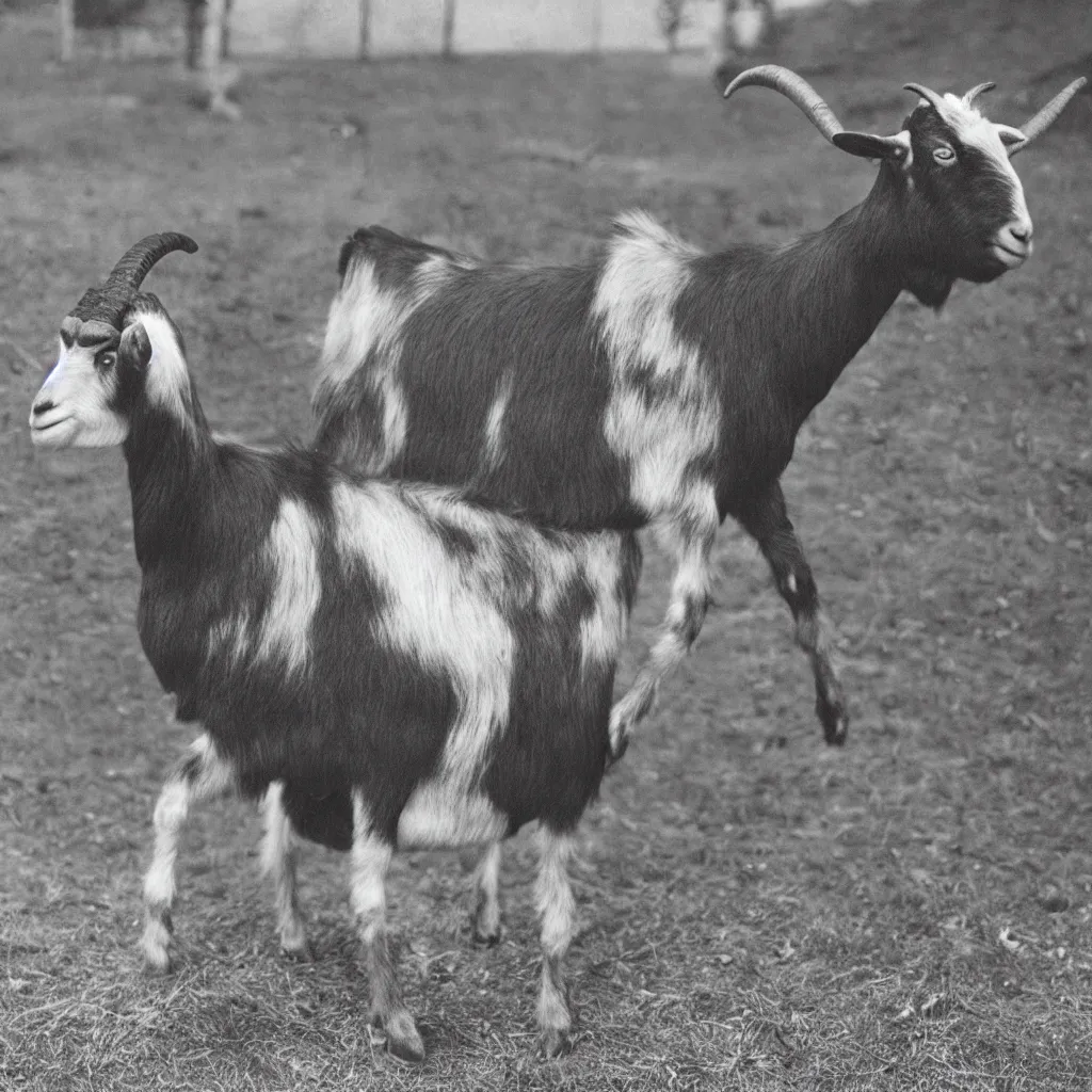 Image similar to vintage photo of a goat