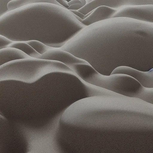Prompt: abstract 3d landscape at 12:00 by james jean and David Schnell, rendering, redshift, octane