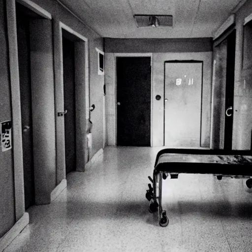 Image similar to photo darkness dark horror fear hospital unreal highly detailed