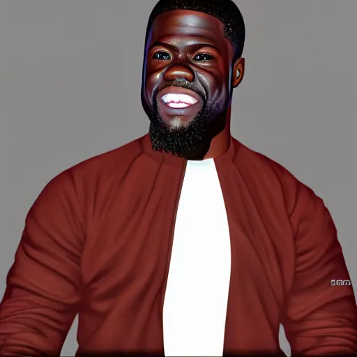 Prompt: kevin hart overweight, ultra realistic, detailed, prefect recreation, digital art,